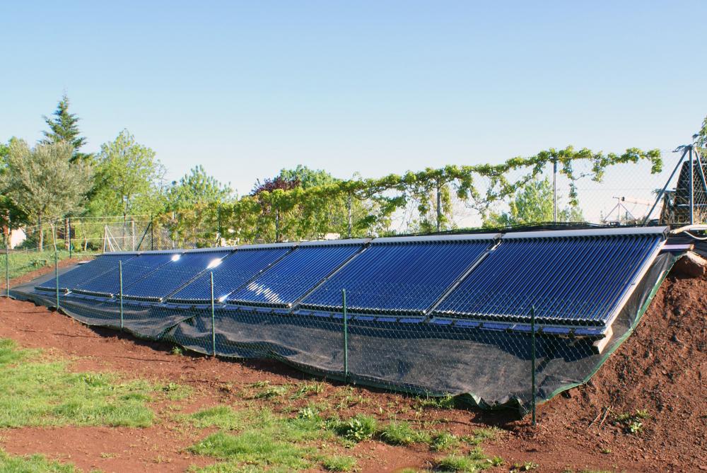 Piscine avec chauffage solaire