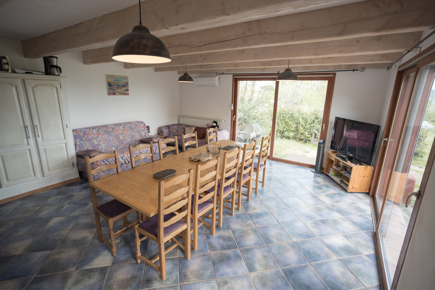 Salle à manger du gîte Lavande