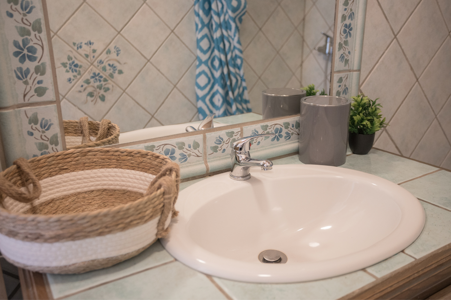 Salle de bain du gîte Salagou