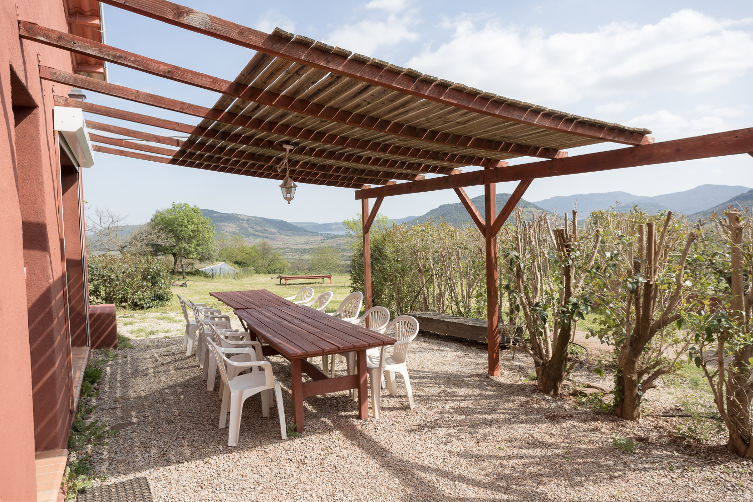 Terrasse du gîte Lavande