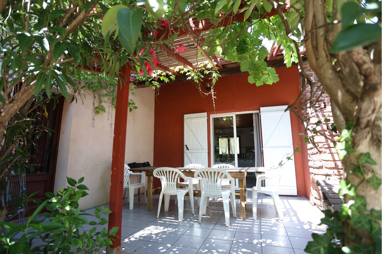 Terrasse du gîte Mimosa