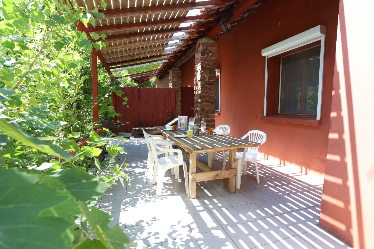 Terrasse du gîte Papillon